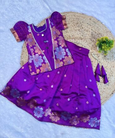 Mini kids royals Magenta Lehenga with top