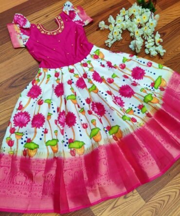 Mini kids floral gown