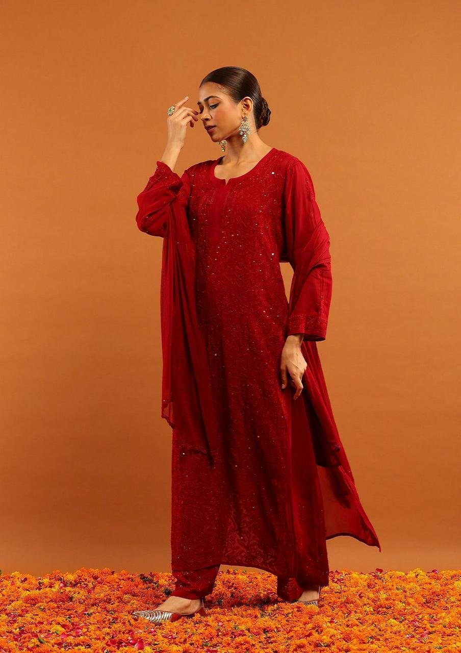 Premium chicken Kari suit set