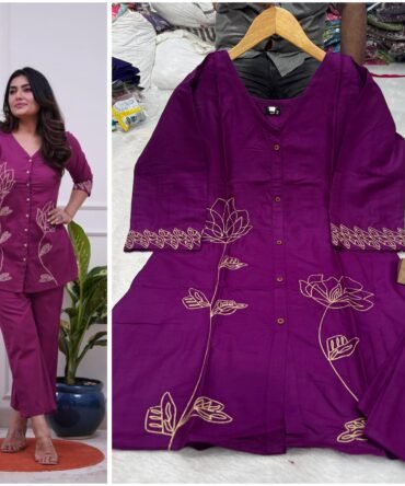 Heavy rayon cotton cord-set